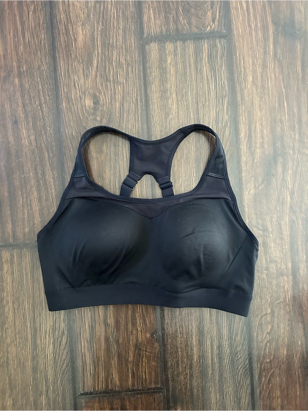 GYMSHARK Black Racerback Sports Bra